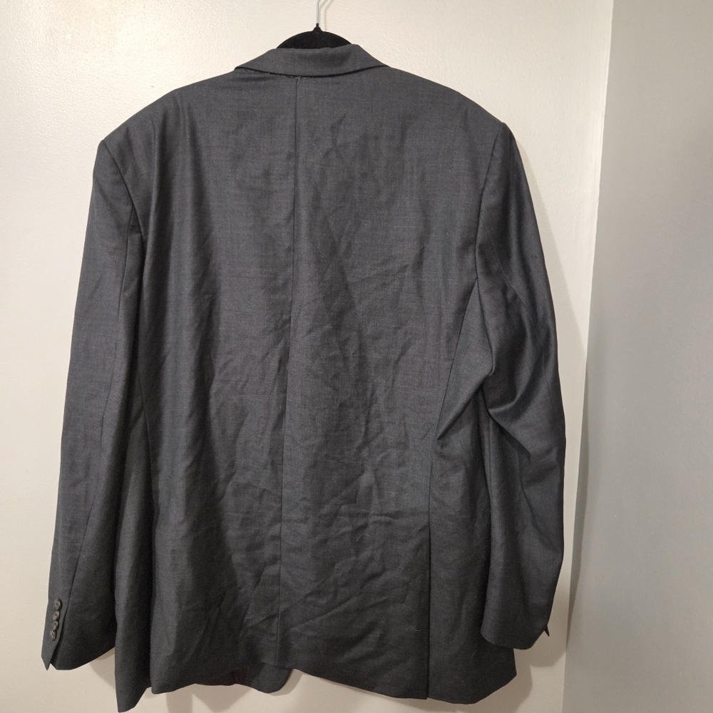 Lauren Ralph Lauren Men's Gray 100% Wool Formal Preppy Blazer Suit Jacket. 48L - Picture 2 of 10